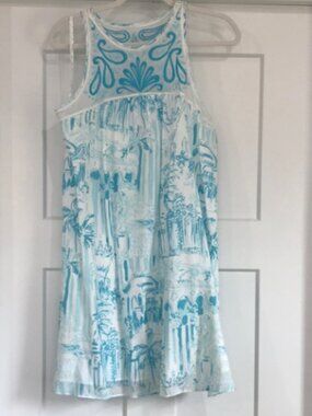 Lilly Pulitzer Alice gauzy Airy Dress La Via Loca sz M